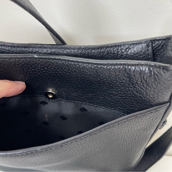 Kate Spade Leila North South Crossbody bag preppy designer quiet leather - Picture 8 of 16